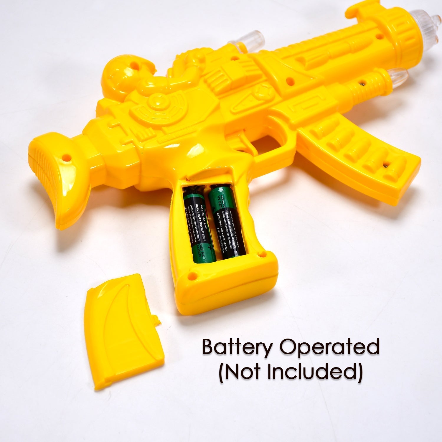 Clear gear gun with rainbow lights, musical features Clear gear gun with rainbow lights, musical features